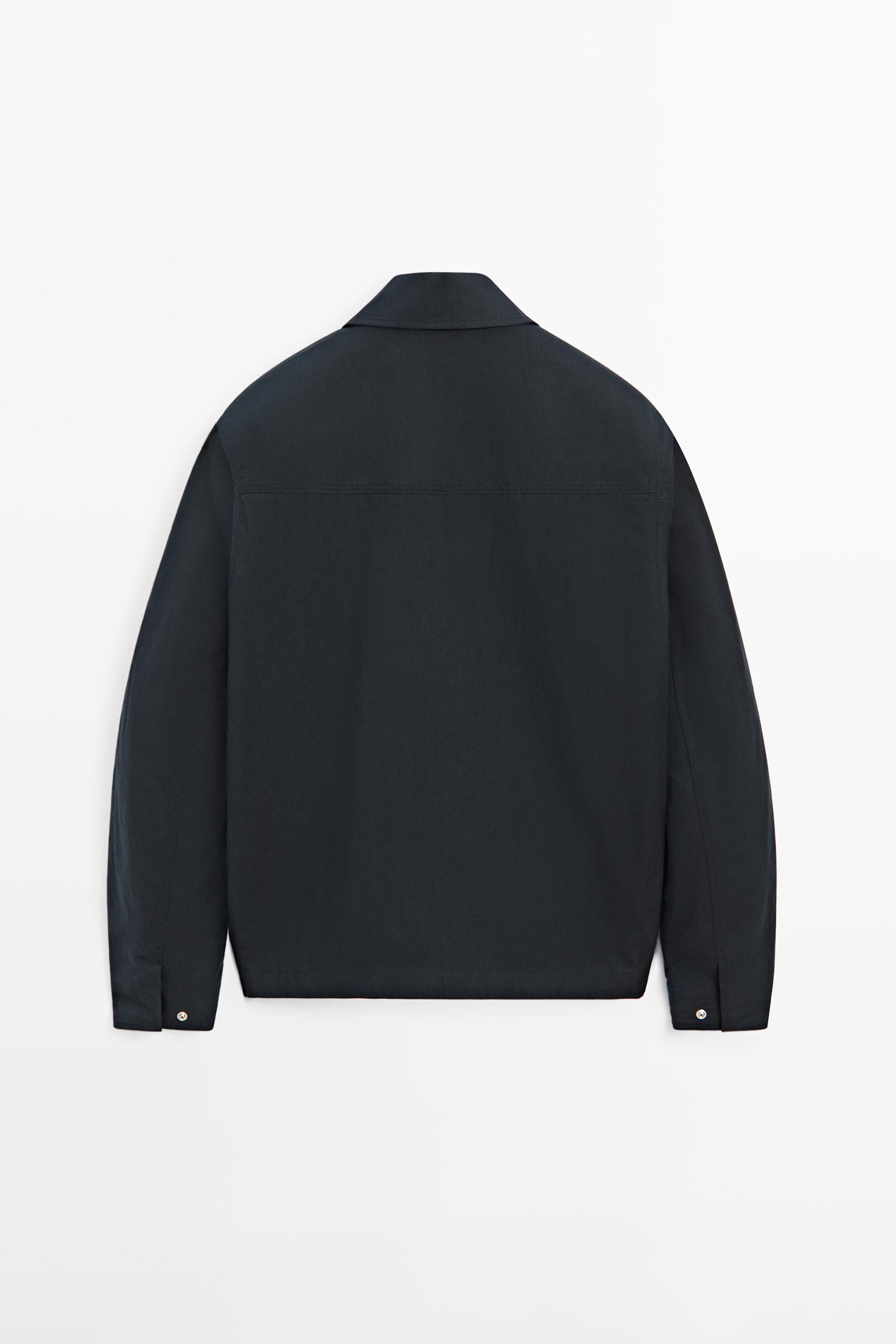 Cotton blend toggle jacket